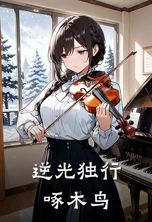 逆光独行啄木鸟